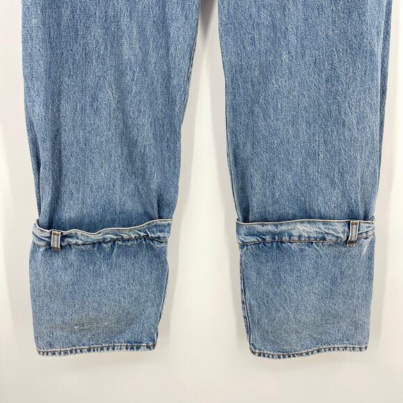 Haikure | Hurley Wide Leg Baggy Jeans in Chill Blue Waistband Detail Cuff 24 - Picture 12 of 16